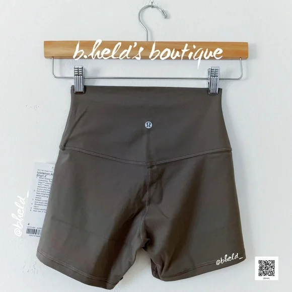 lululemon Align High-Rise Short 4 in Nomad Brown Tan Neutral Size 4 New NWT